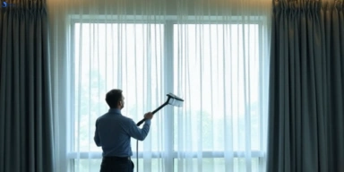 Commercial curtain stain removal service forest-glen hotels offices restaurants
